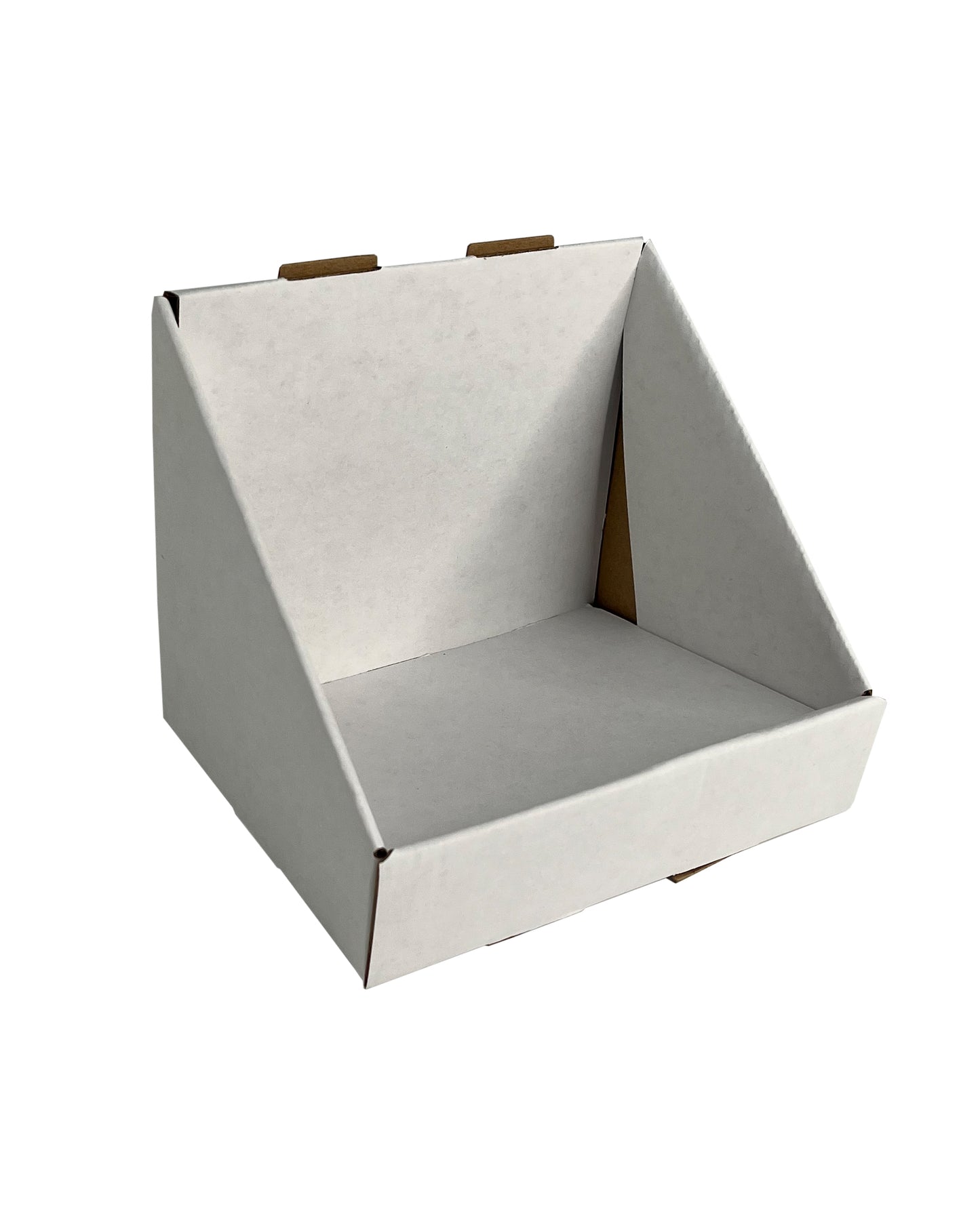 1-Pocket White Counter Display - 6 inches wide