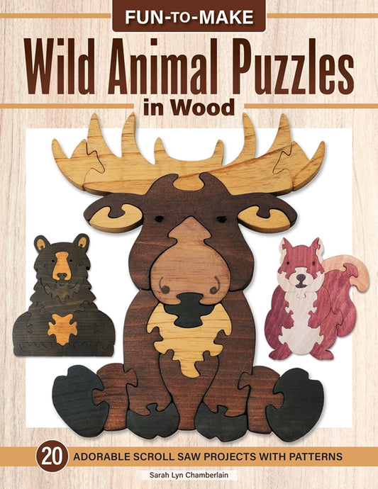 Fun-to-Make Wild Animal Puzzles in Wood