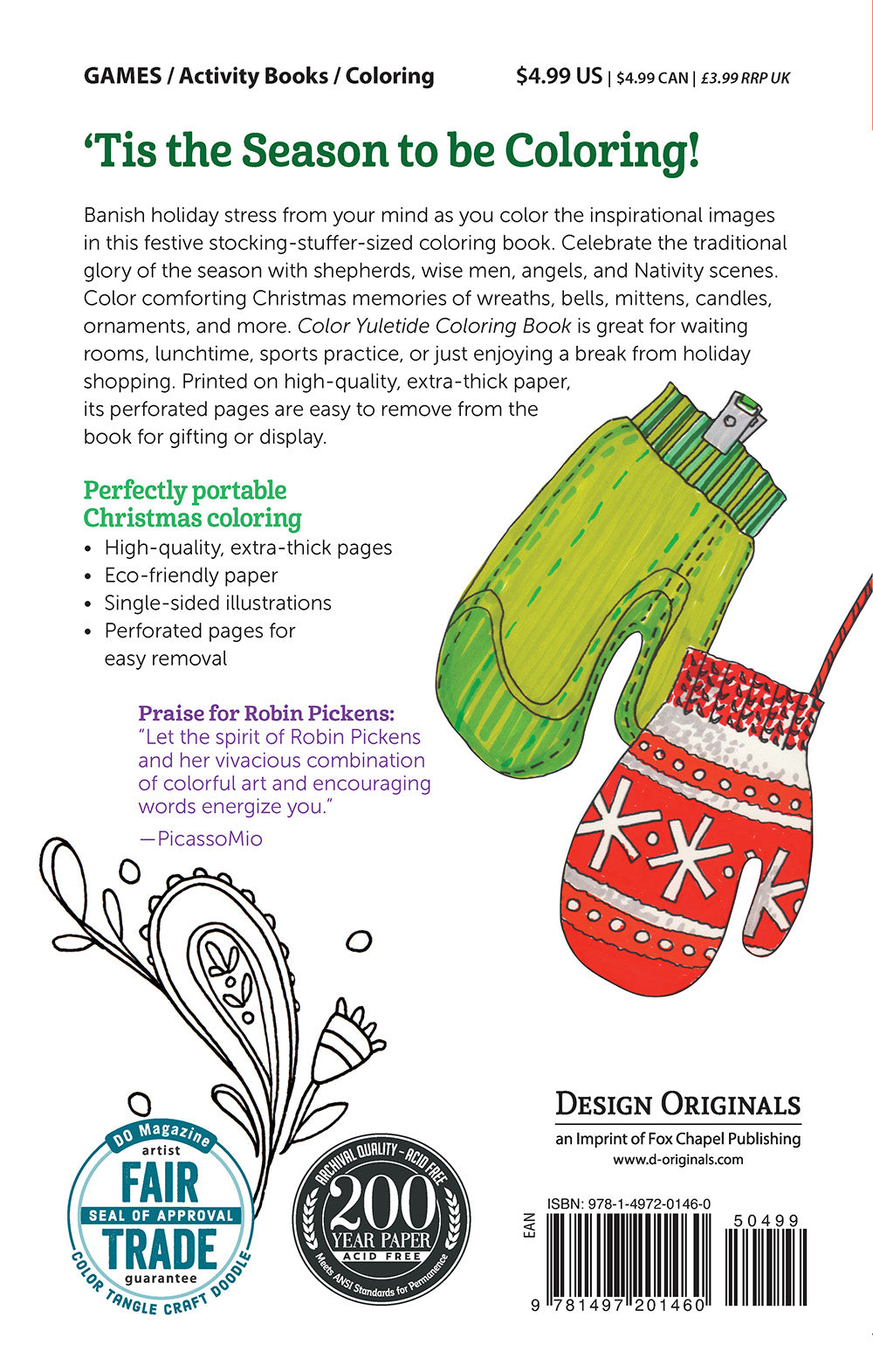 Color Yuletide Coloring Book