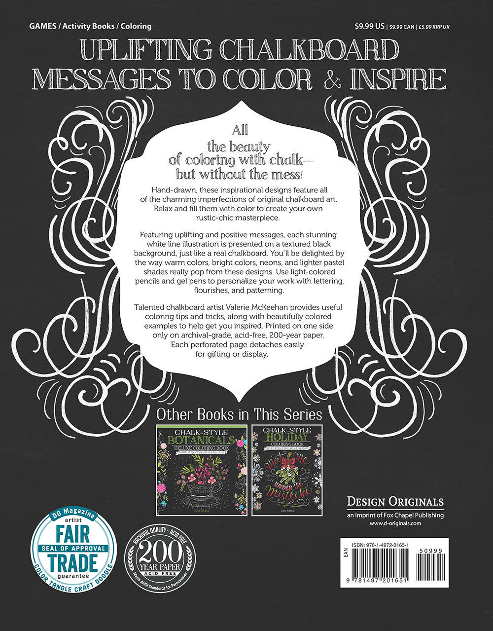 Chalk-Style Expressions Coloring Book