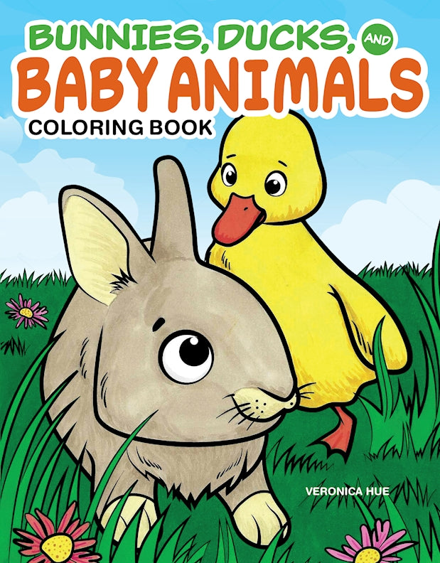 Bunnies, Ducks, and Baby Animals Coloring Book