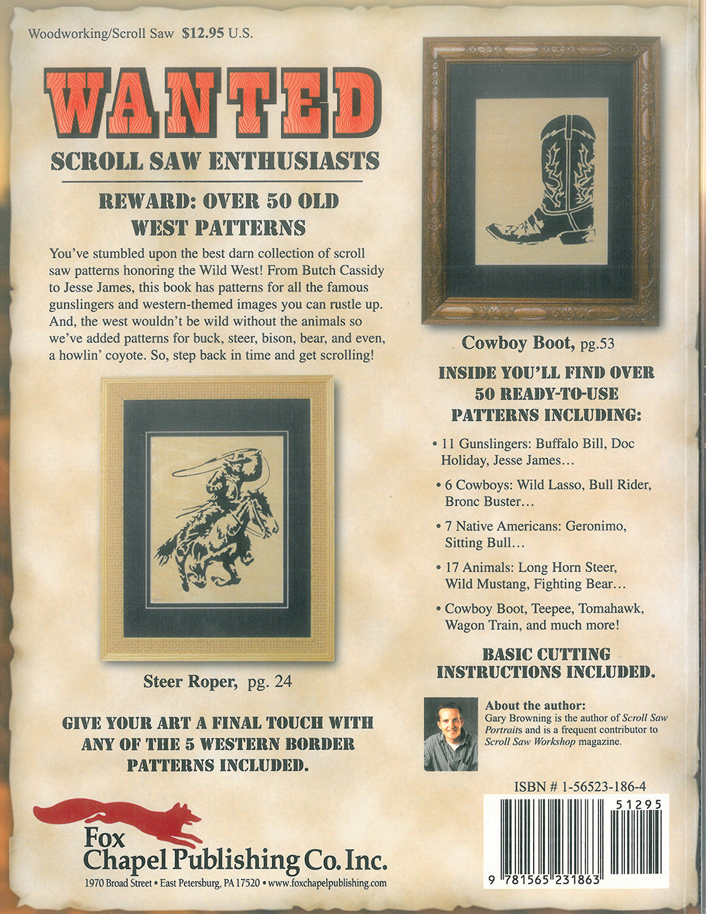 Wild West Scroll Saw Portraits