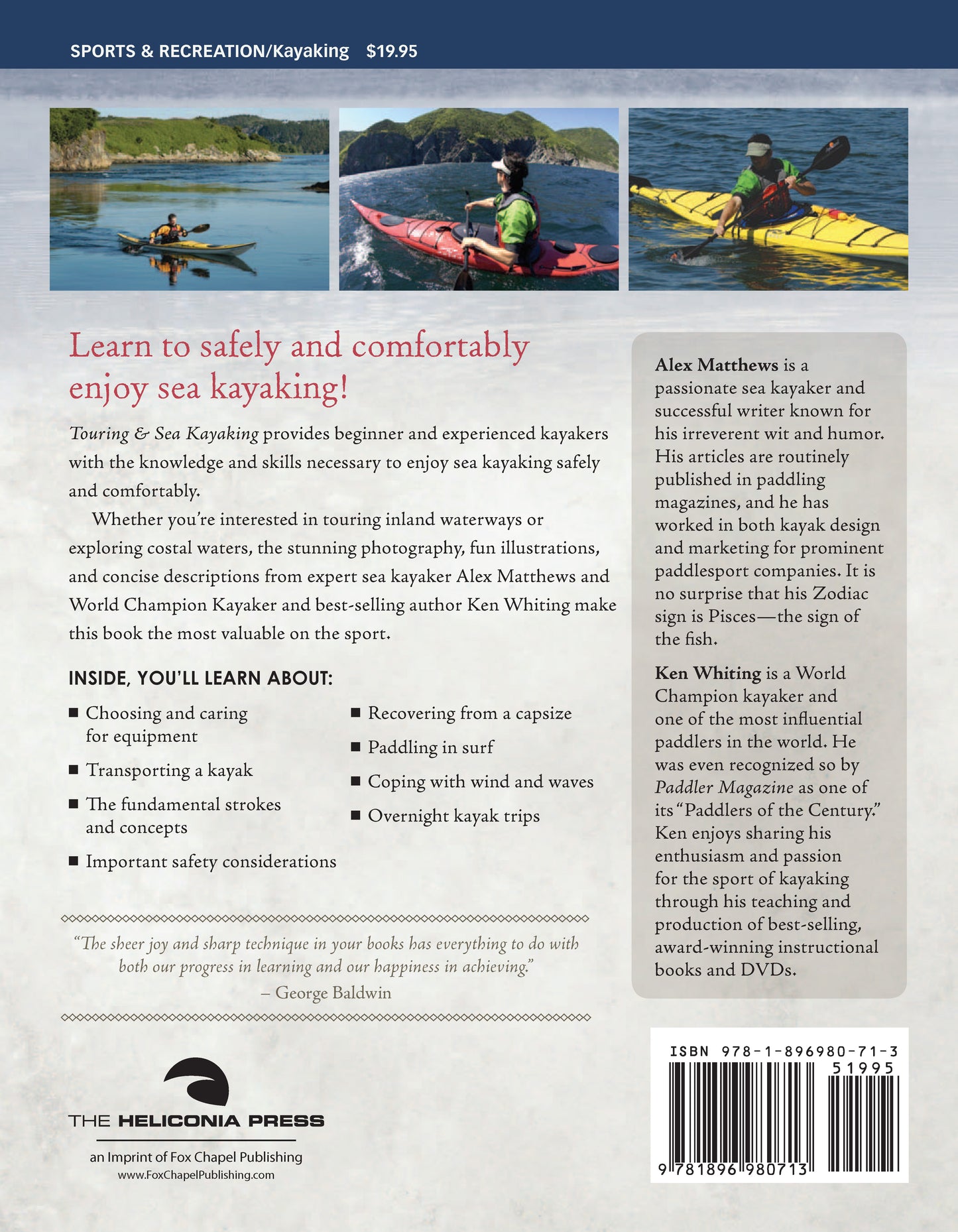 Touring & Sea Kayaking The Essential Skills and Safety