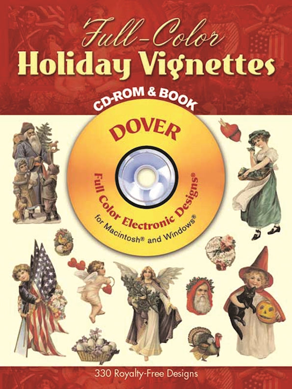 Full-Color Holiday Vignettes CD-rom & book