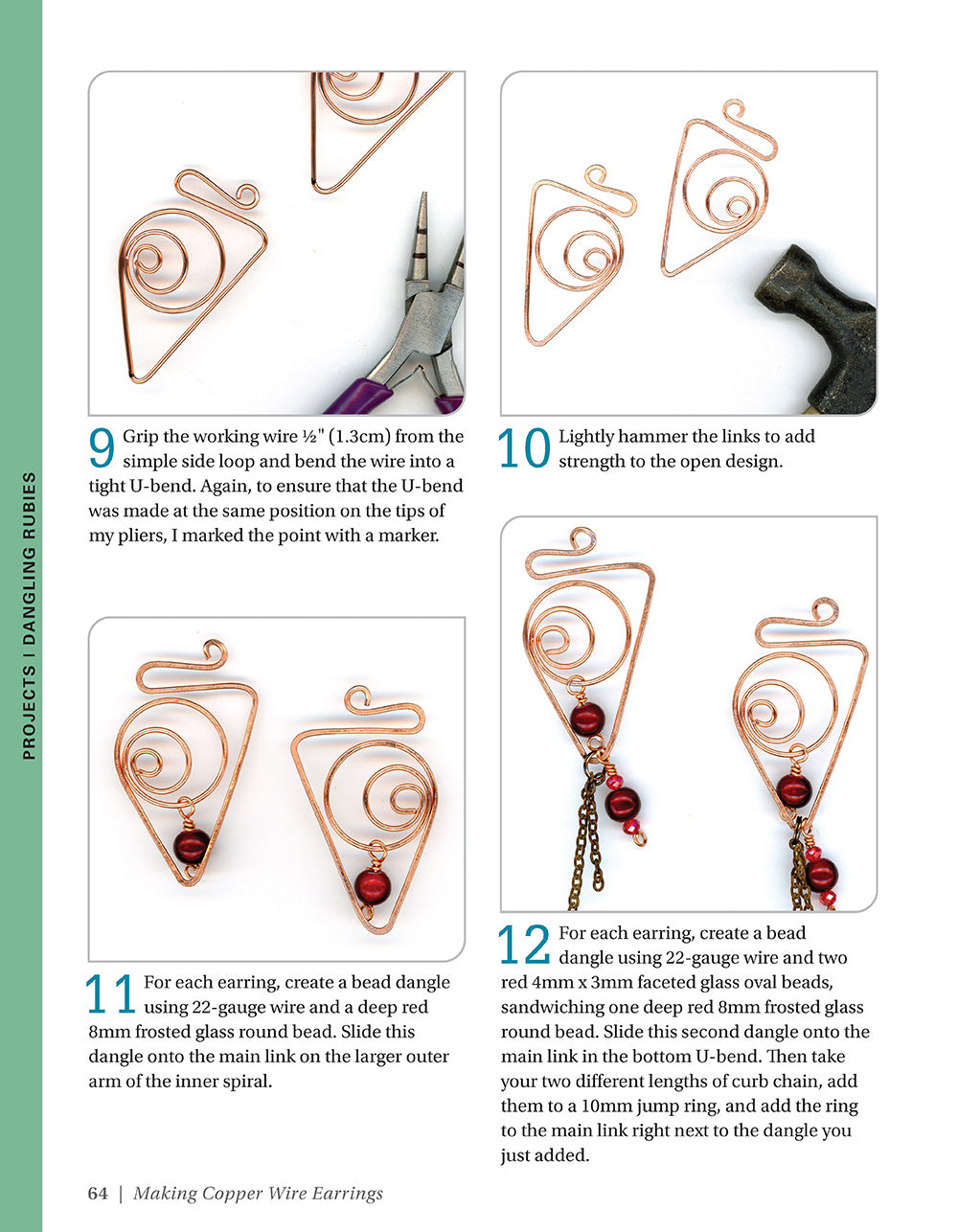 Making Copper Wire Earrings