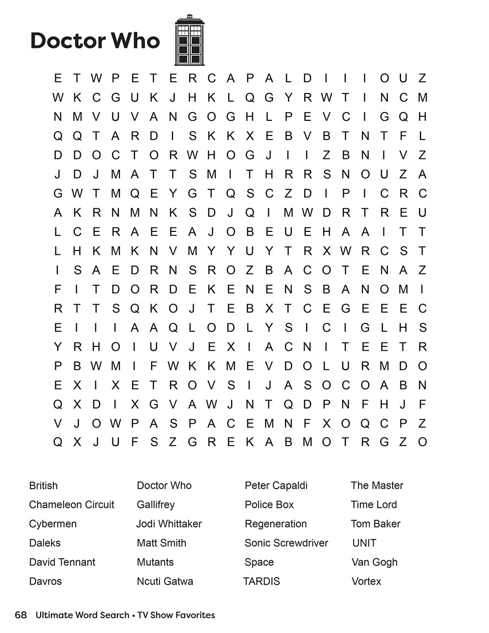 Ultimate Word Search TV Show Favorites