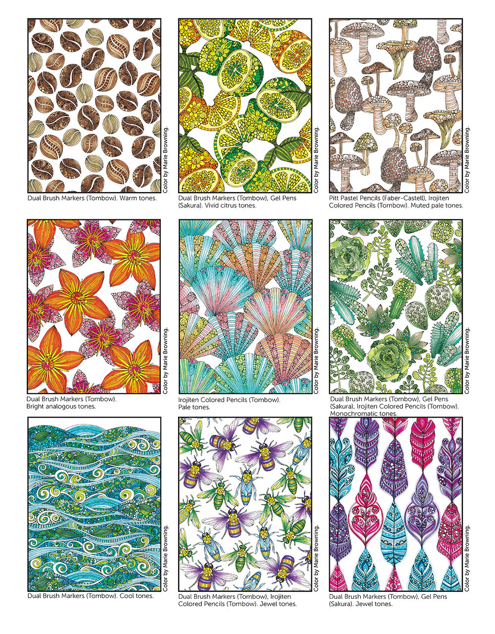 Creative Coloring Patterns of Nature