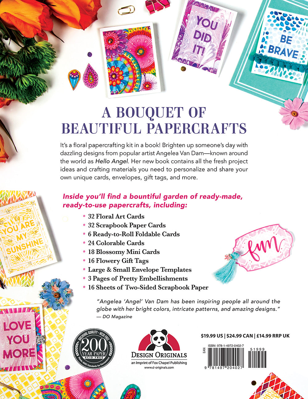 Hello Angel Floral Papercrafting