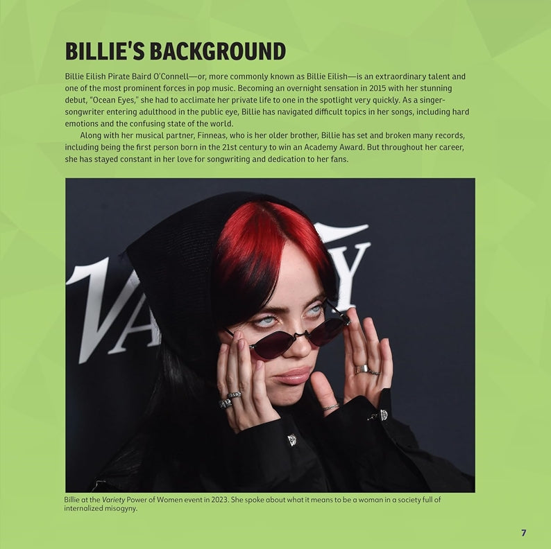 Super Stylish Billie Eilish Sticker Mosaic Art