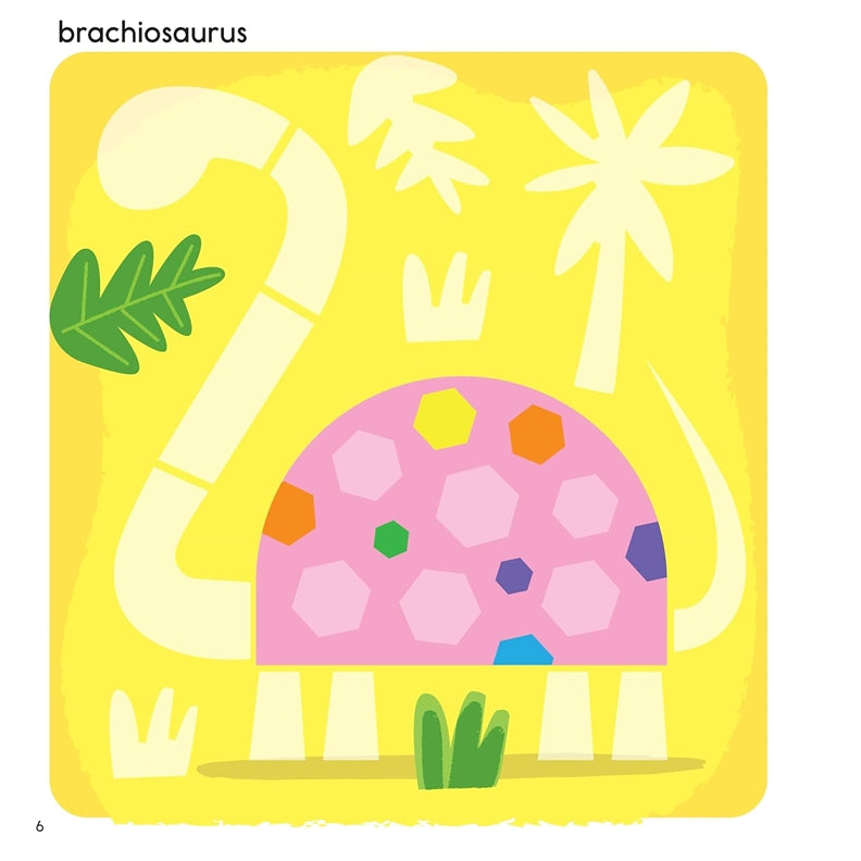 First Fun Sticker Painting: Dinosaurs