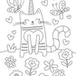 Silly Caticorns Coloring Book