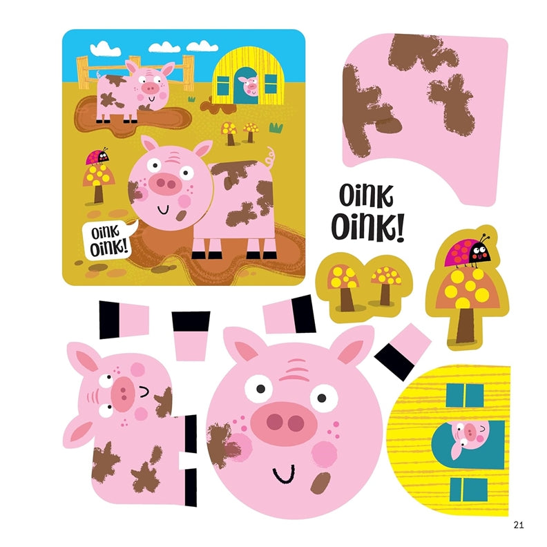 First Fun Sticker Painting: Farm Animals