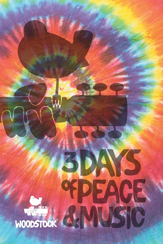 Woodstock Lined Journal Tie-Dye Logo