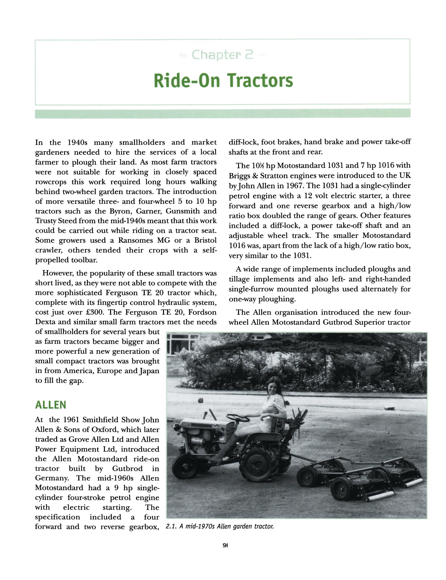 Seventy Years of Garden Machinery